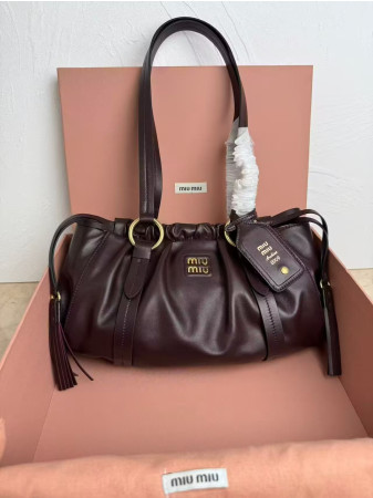 Miu Miu Joie nappa leather bag 40x22x10.5cm