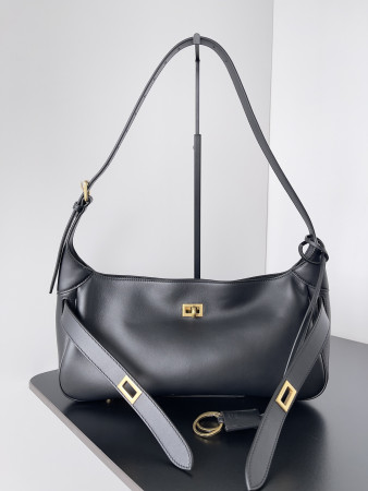 Ba*len*cia*ga women's bel air small shoulder bag in black 30x17x10cm