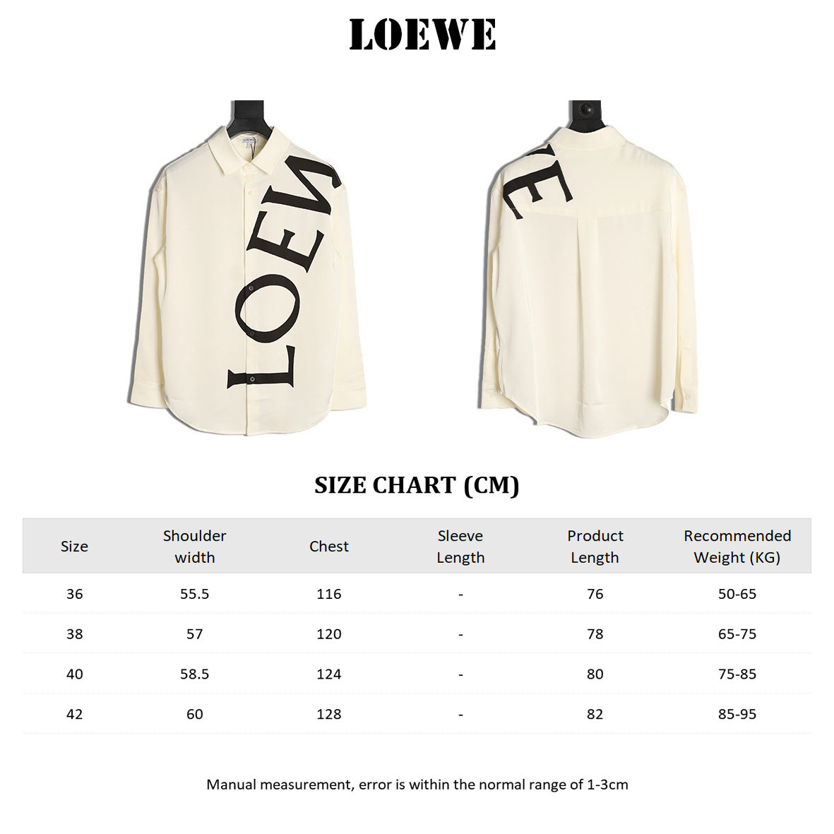 L0ew* 25fw long-sleeved shirts