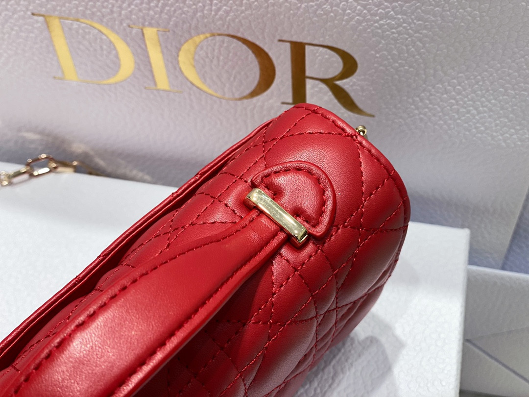 miss D*or mini bag crimson red s0980onmj-m57r 21 x 11.5 x 4.5 cm
