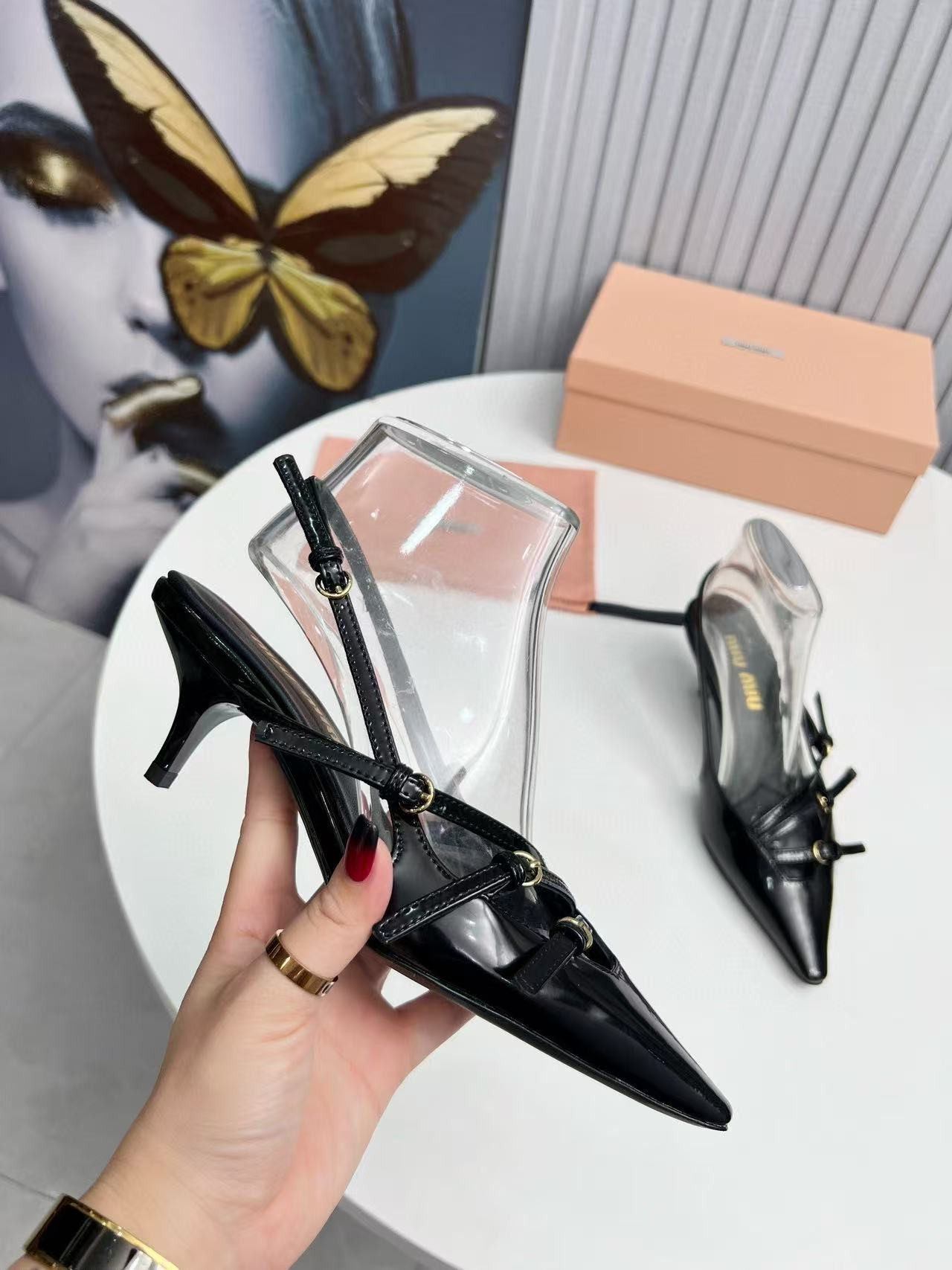 UA Miu Miu Slingbacks with Buckles