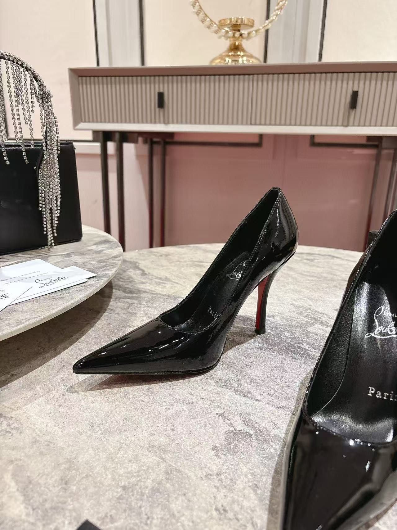 ua Ch**an louboutin cl red-bottom shoes 10cm heel