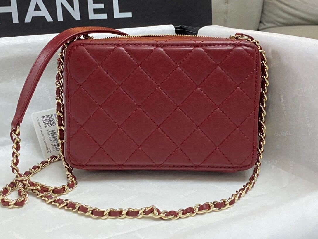 Ch*el camera bag 4.5 × 6.2 × 2.3 in