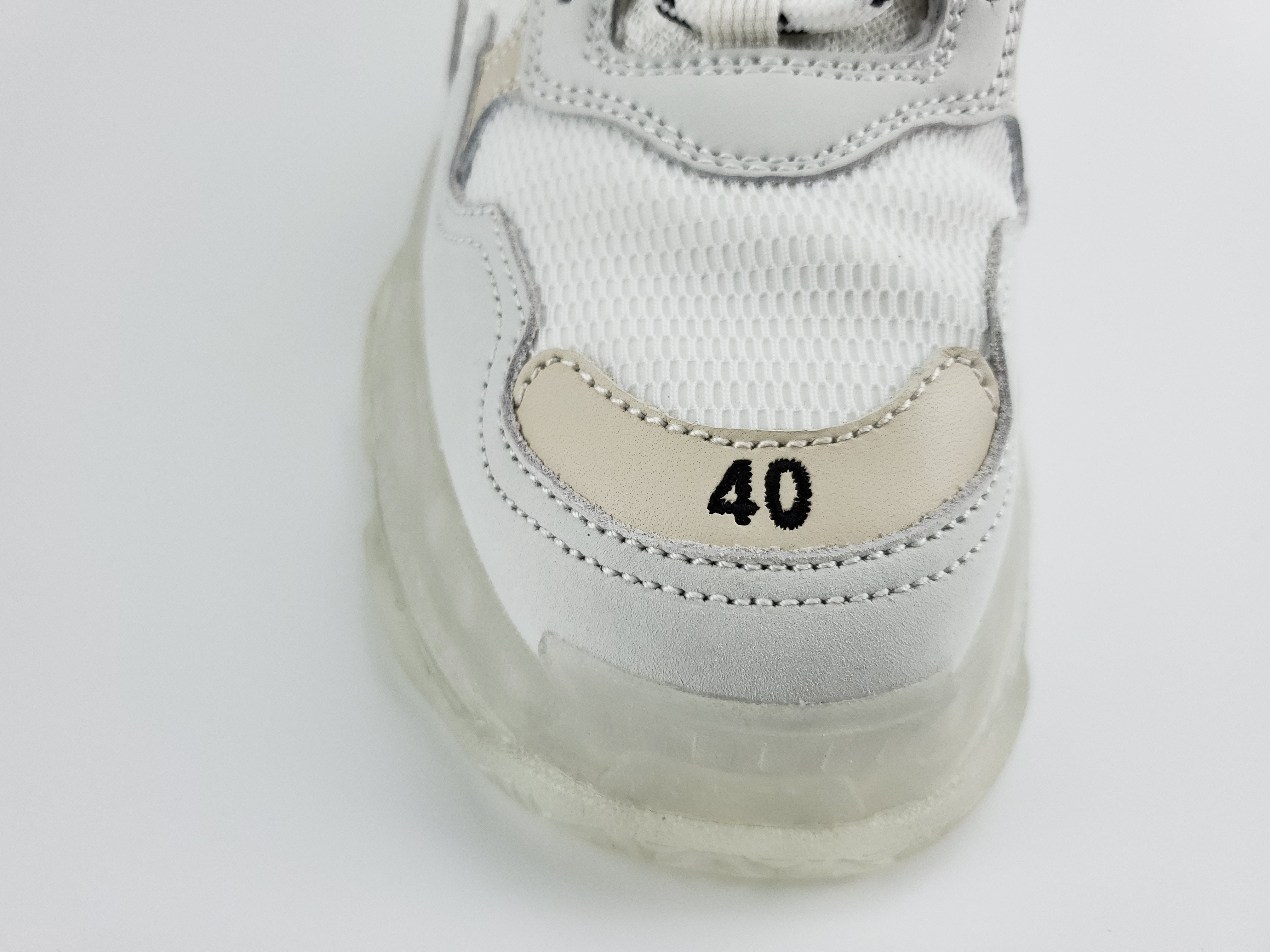 Balenciga Triple S Clear Sole White