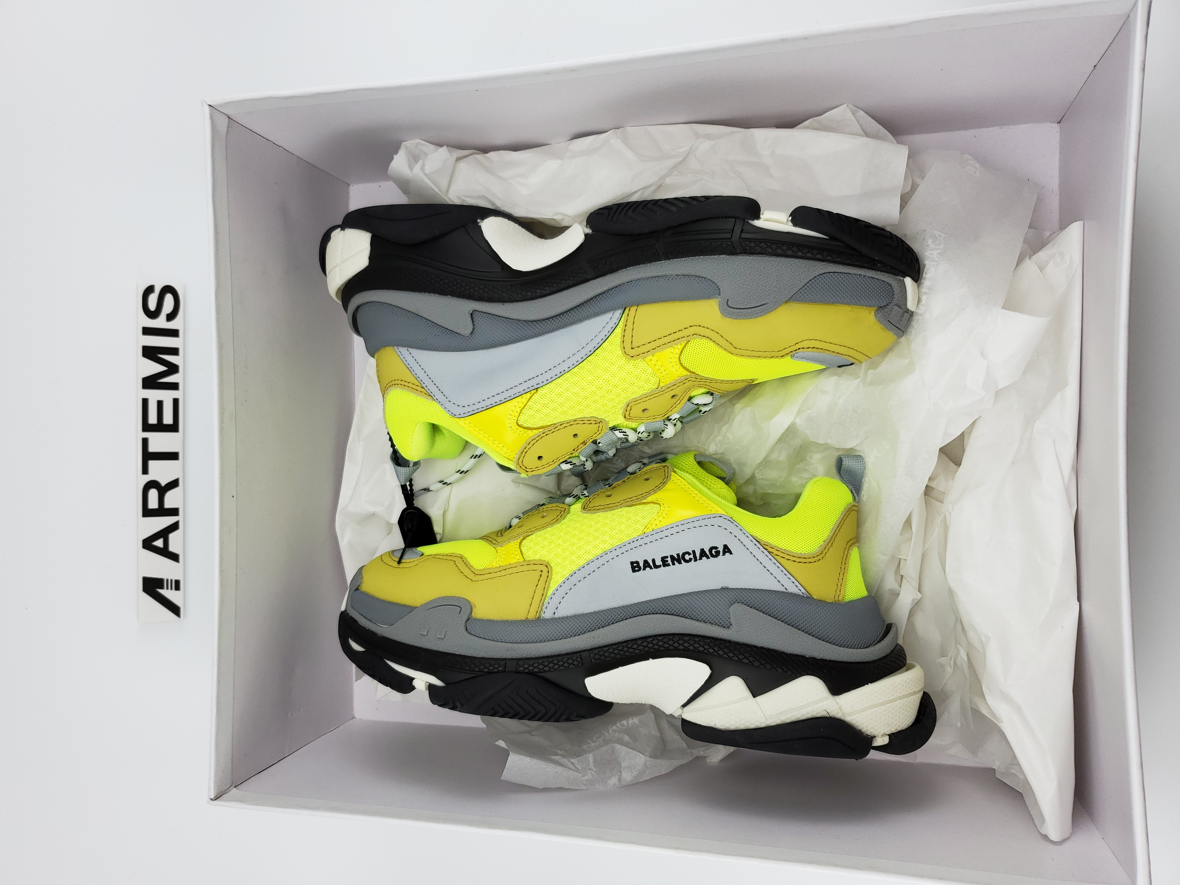 Balenciga Triple S Yellow Fluo