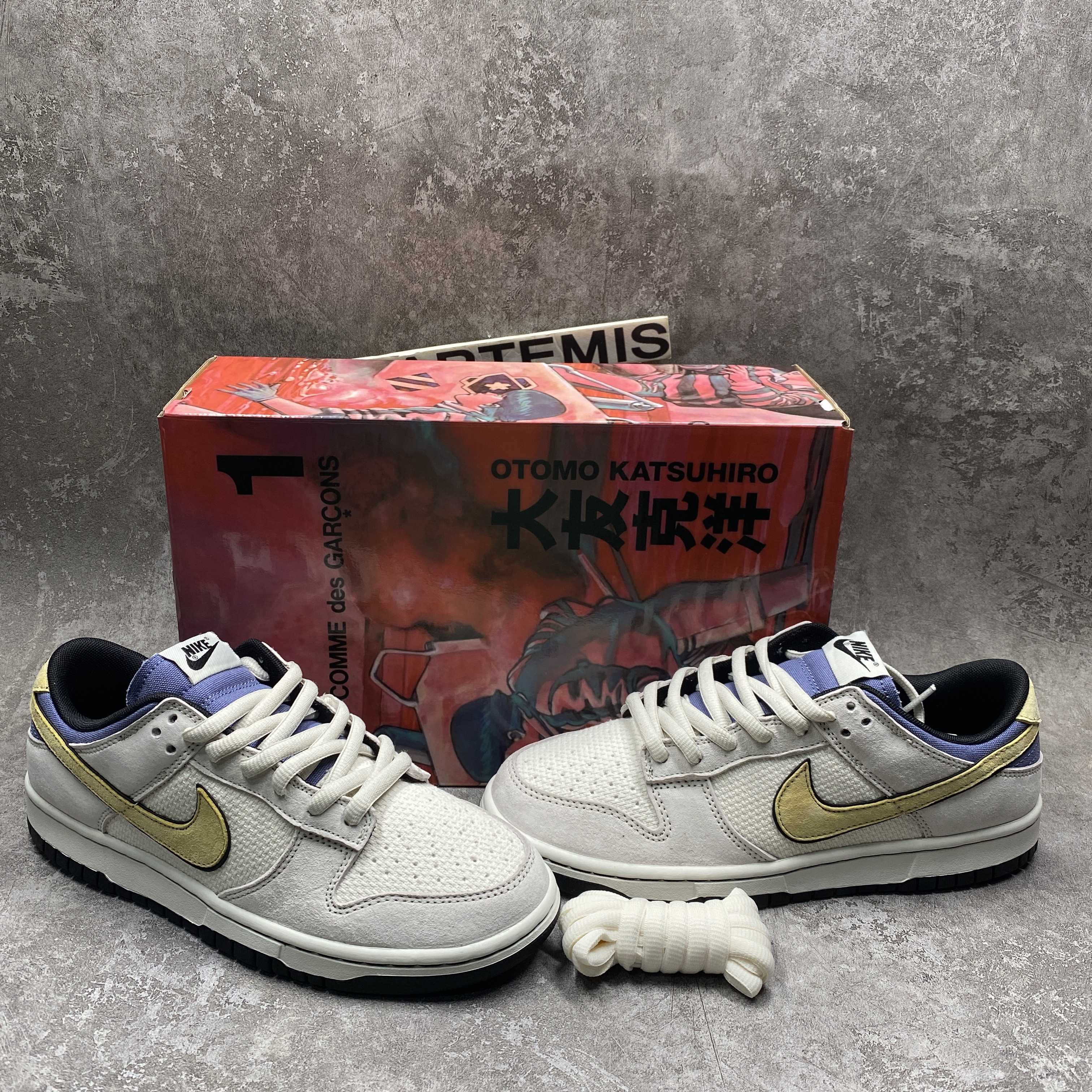 Otomo Katsuhiro x Nike SB Dunk Low Steamboy OST Yellow Blue