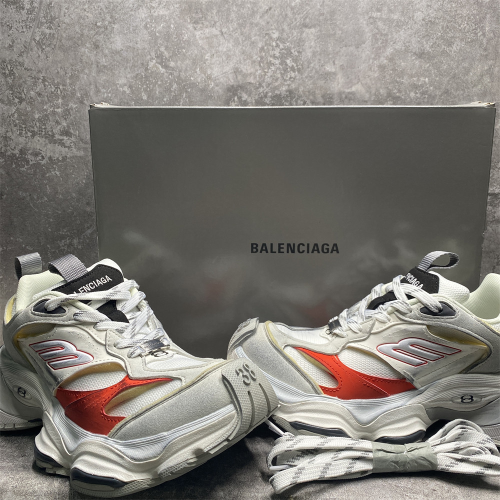 Balenciga Cargo White Grey Red
