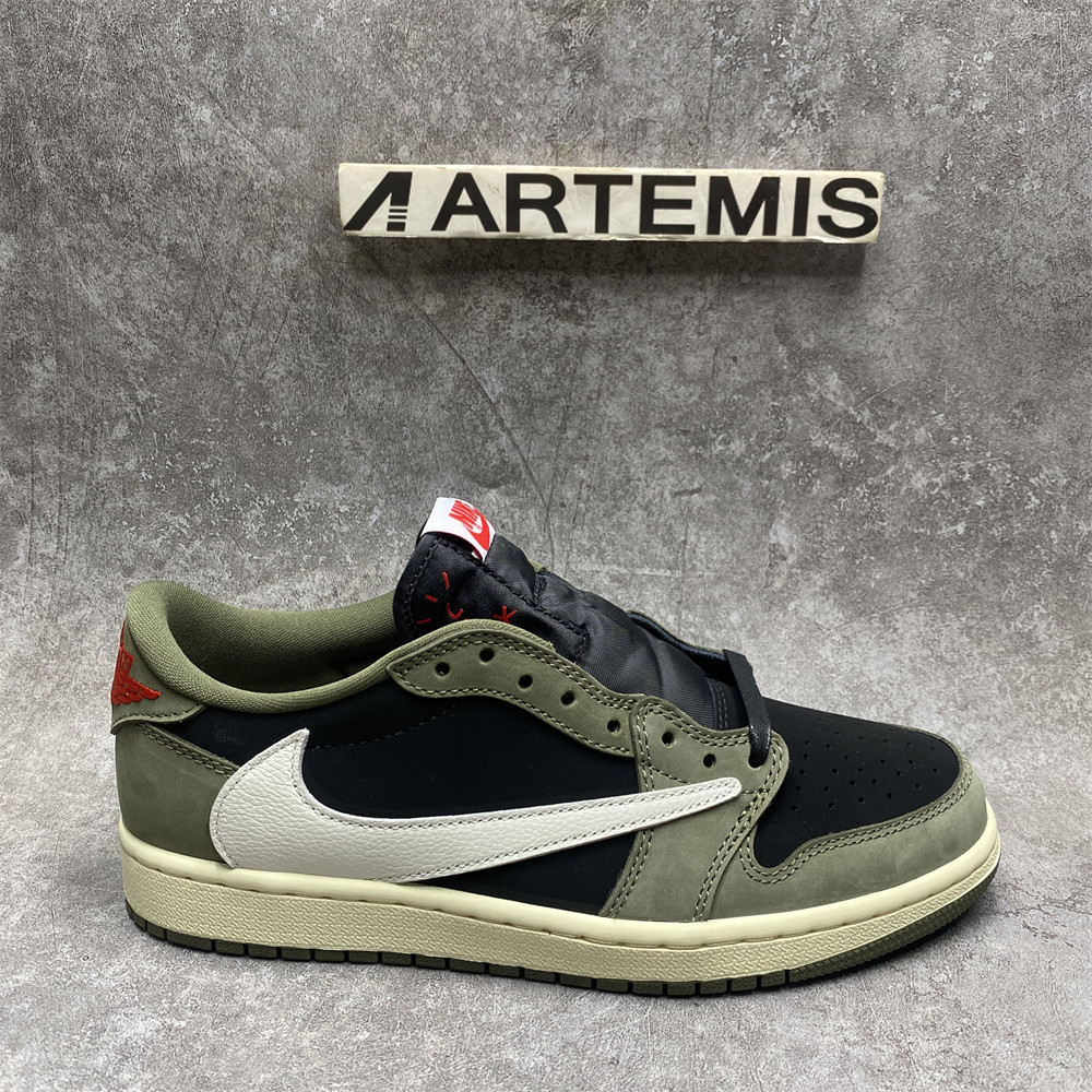 TRAVIS SCOTT X AIR JORDAN 1 LOW OG SP BLACK OLIVE