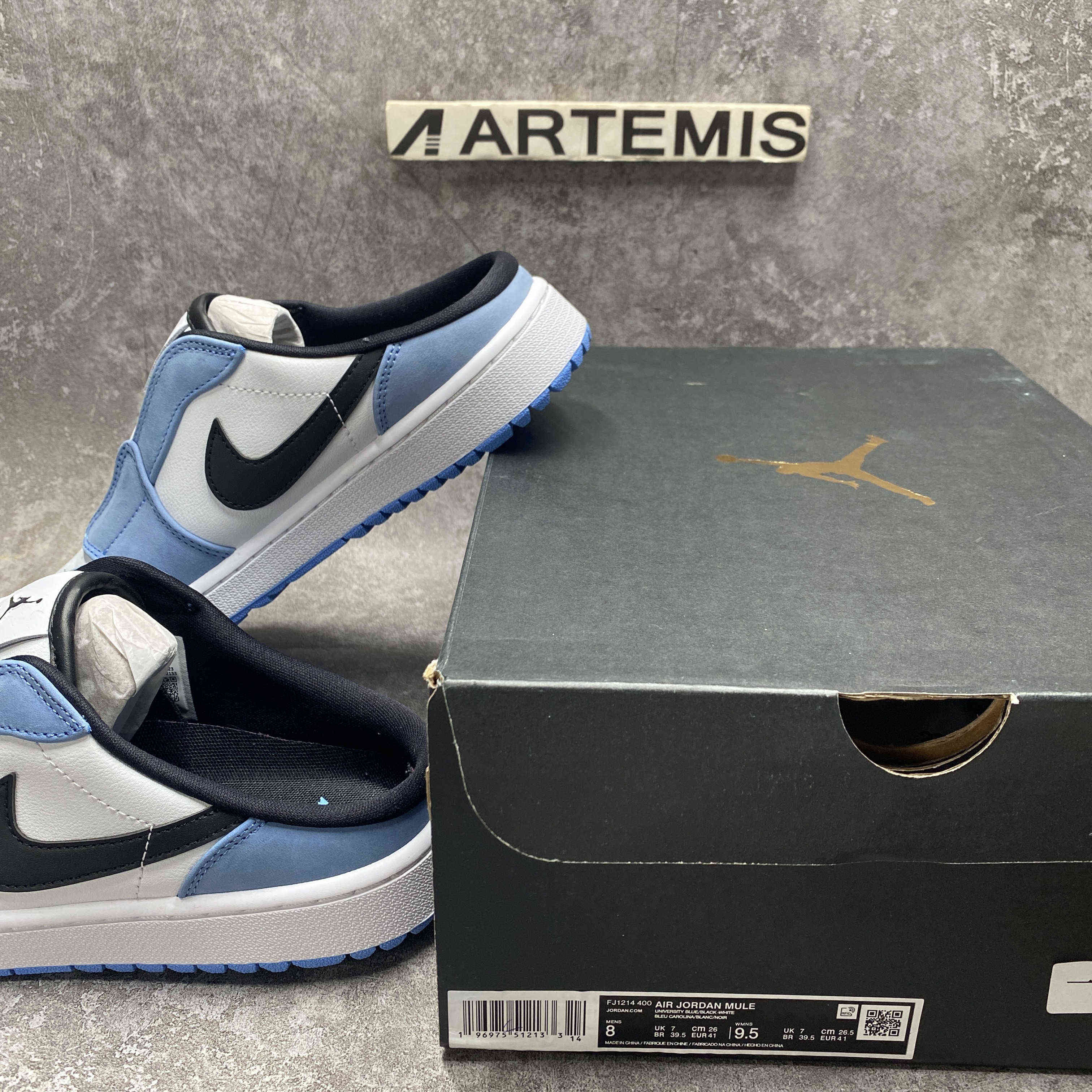 UA AIR JORDAN MULE GOLF UNIVERSITY BLUE NOW AVAILABLE
