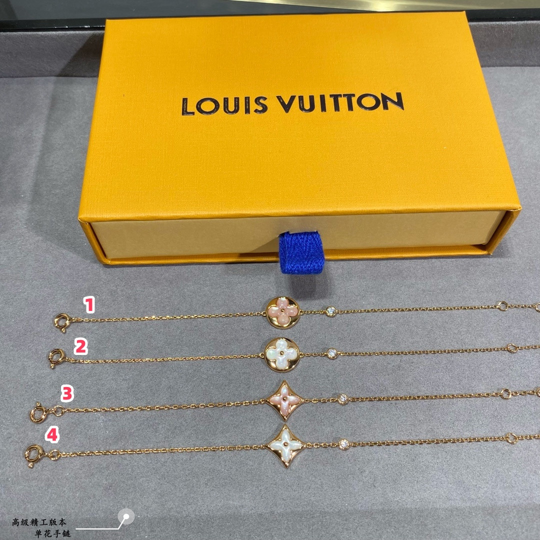 l0*is V*t0n single flower bracelet