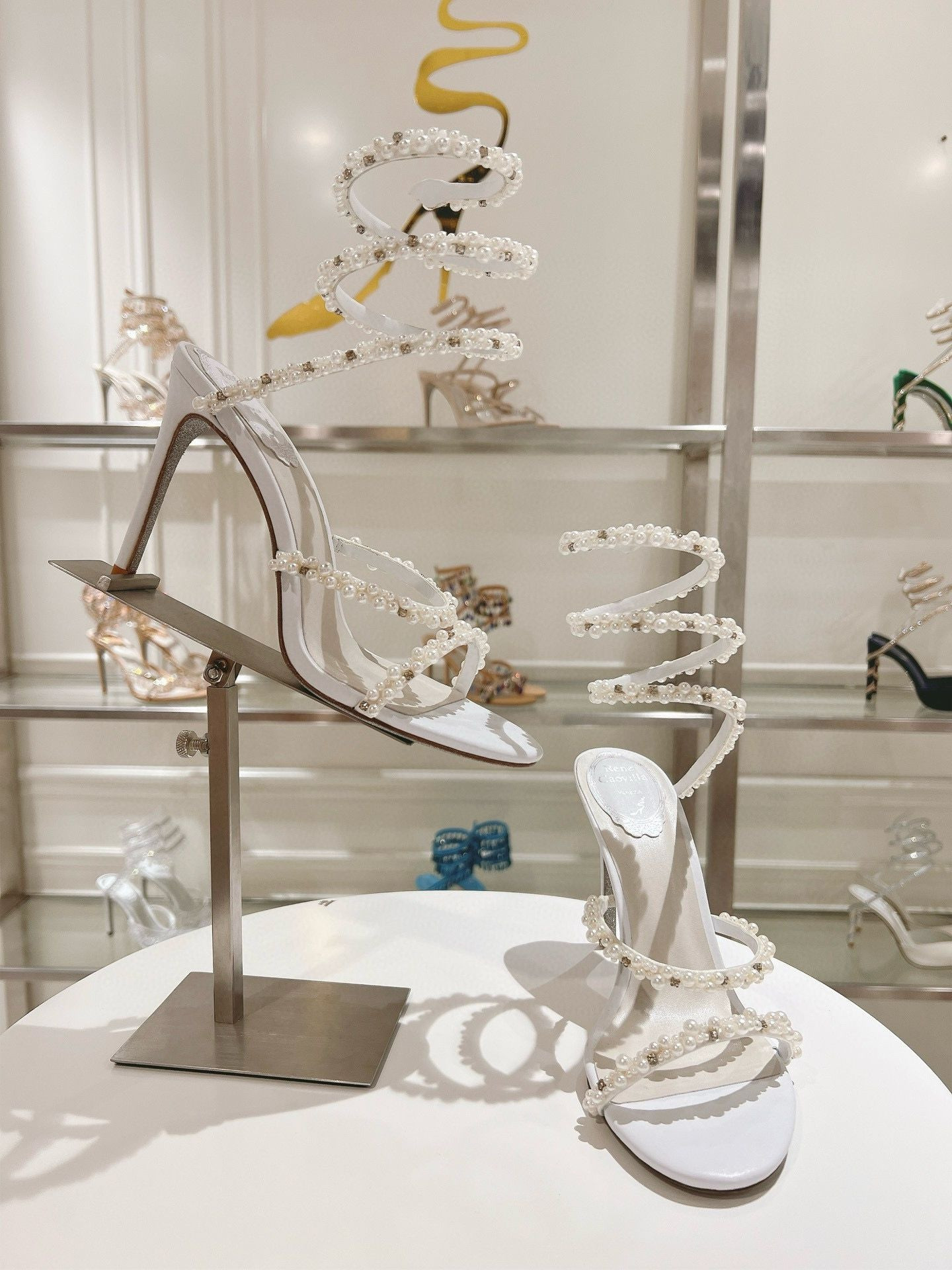 UA RENÉ CAOVILLA CHANDELIER SANDAL 95mm