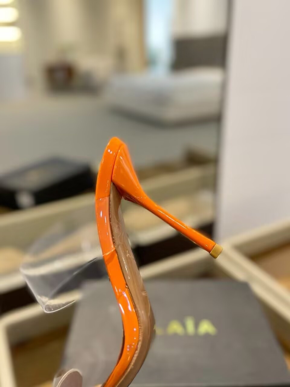 UA ALAÏA Le Coeur Mule Heart-Toe Slingback Pump 10.5cm Heel
