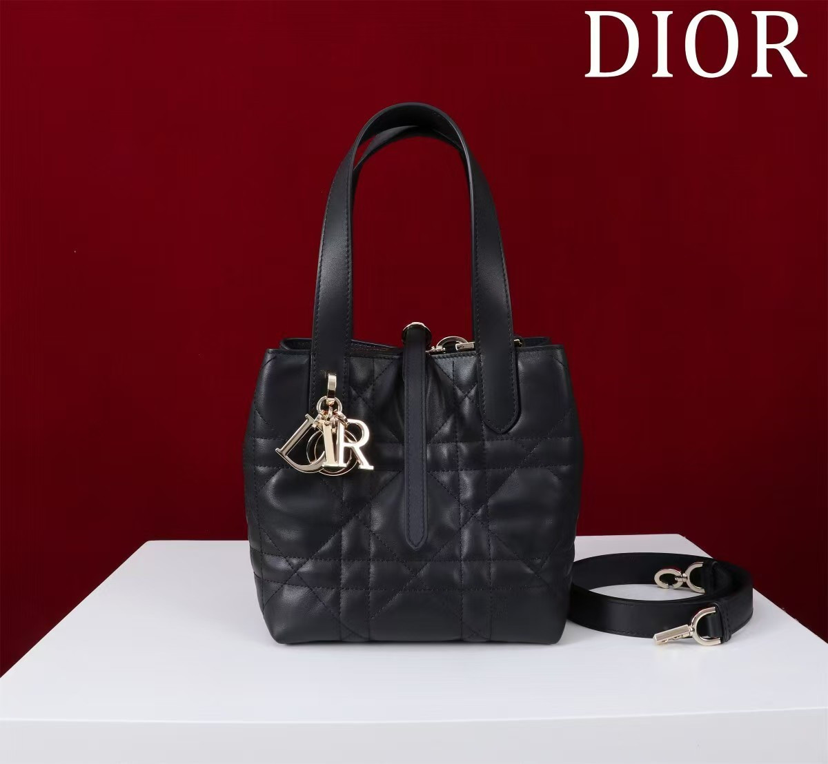D*or small D*or toujours vertical tote bag 18.5 x 18.5 x 12 cm