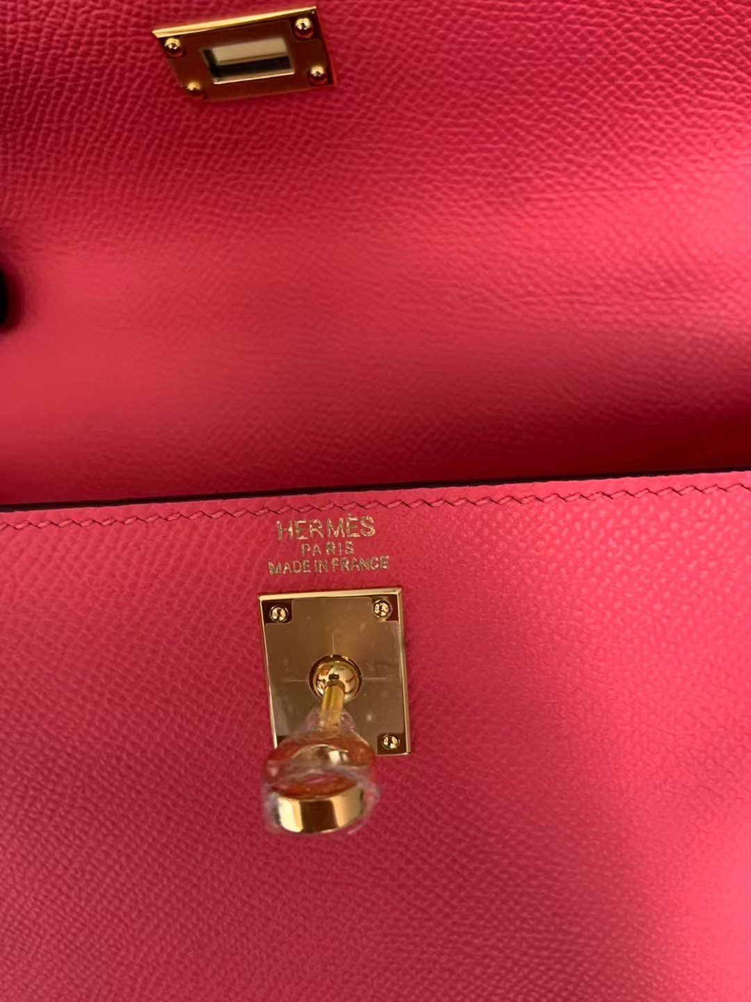 HERMÈS Kelly Silver-tone Hardware 25 28