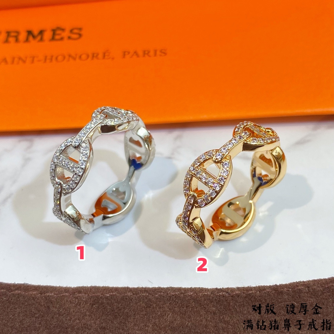 H**me5 fully di*m*nd-encrusted collier de chien ring