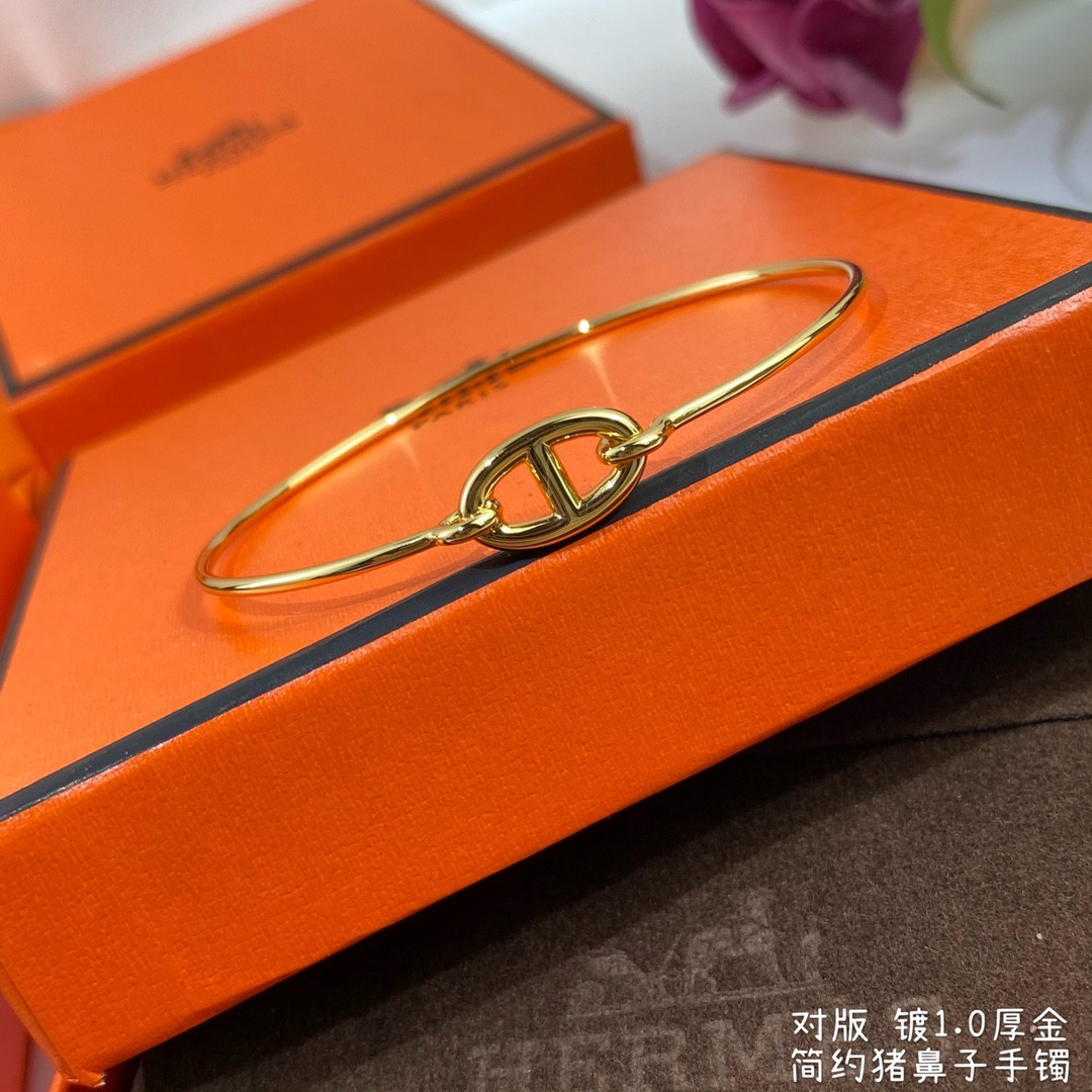 H**me5 thin tube pig nose bracelet