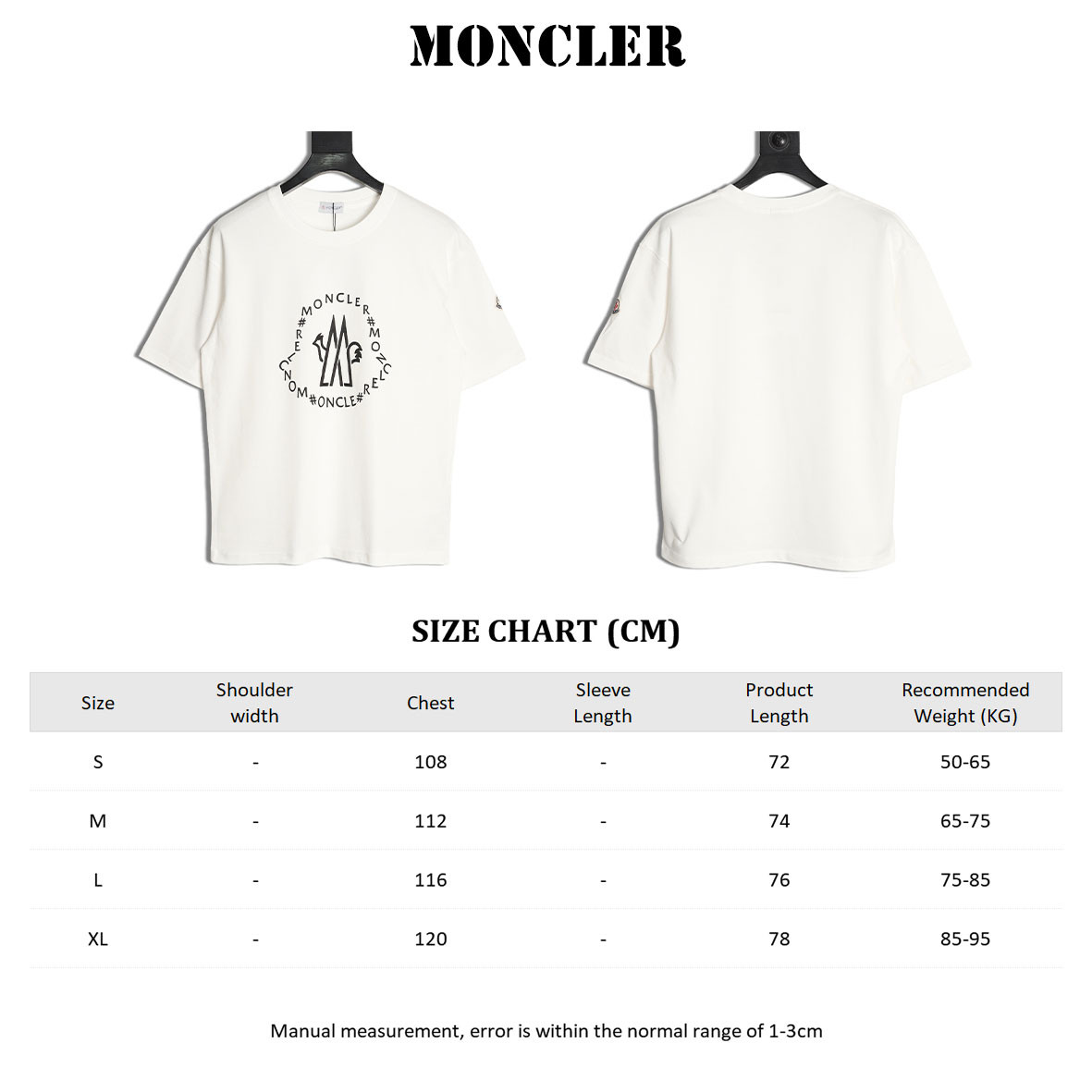 Moncler Short-sleeved T-shirt