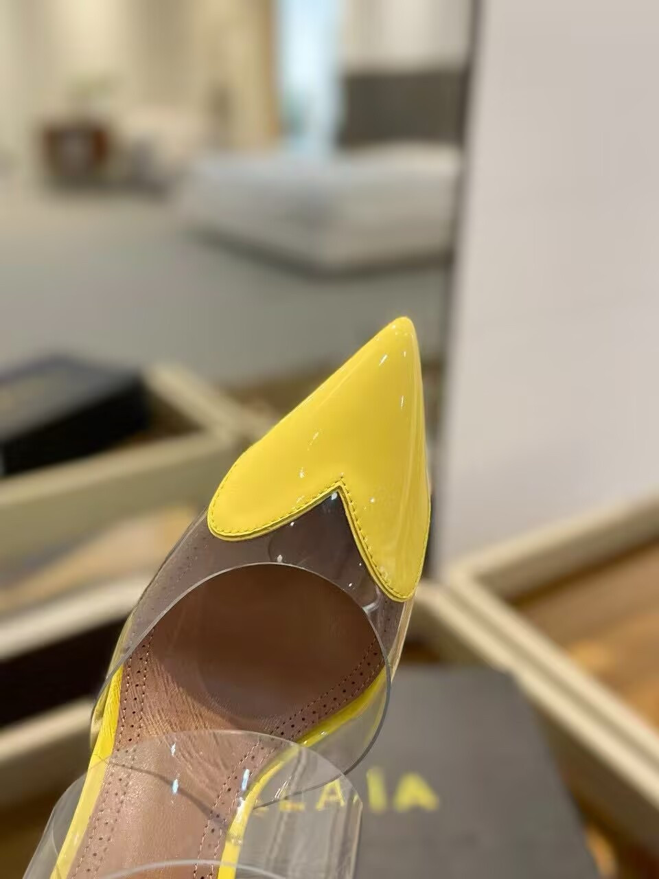 UA ALAÏA Le Coeur Mule Heart-Toe Slingback Pump 10.5cm Heel