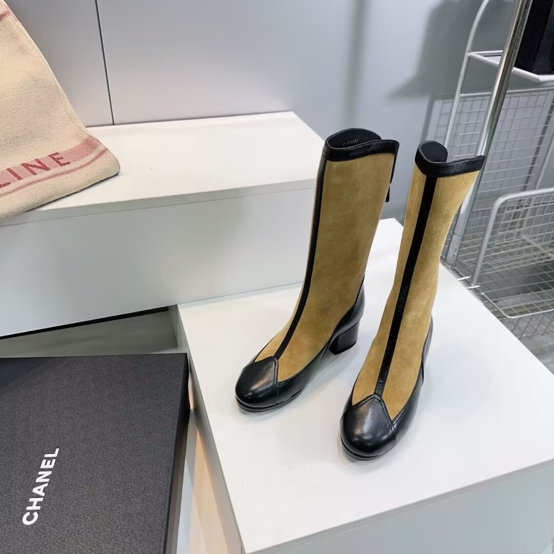 ua Ch*el high boots 5.5cm heel