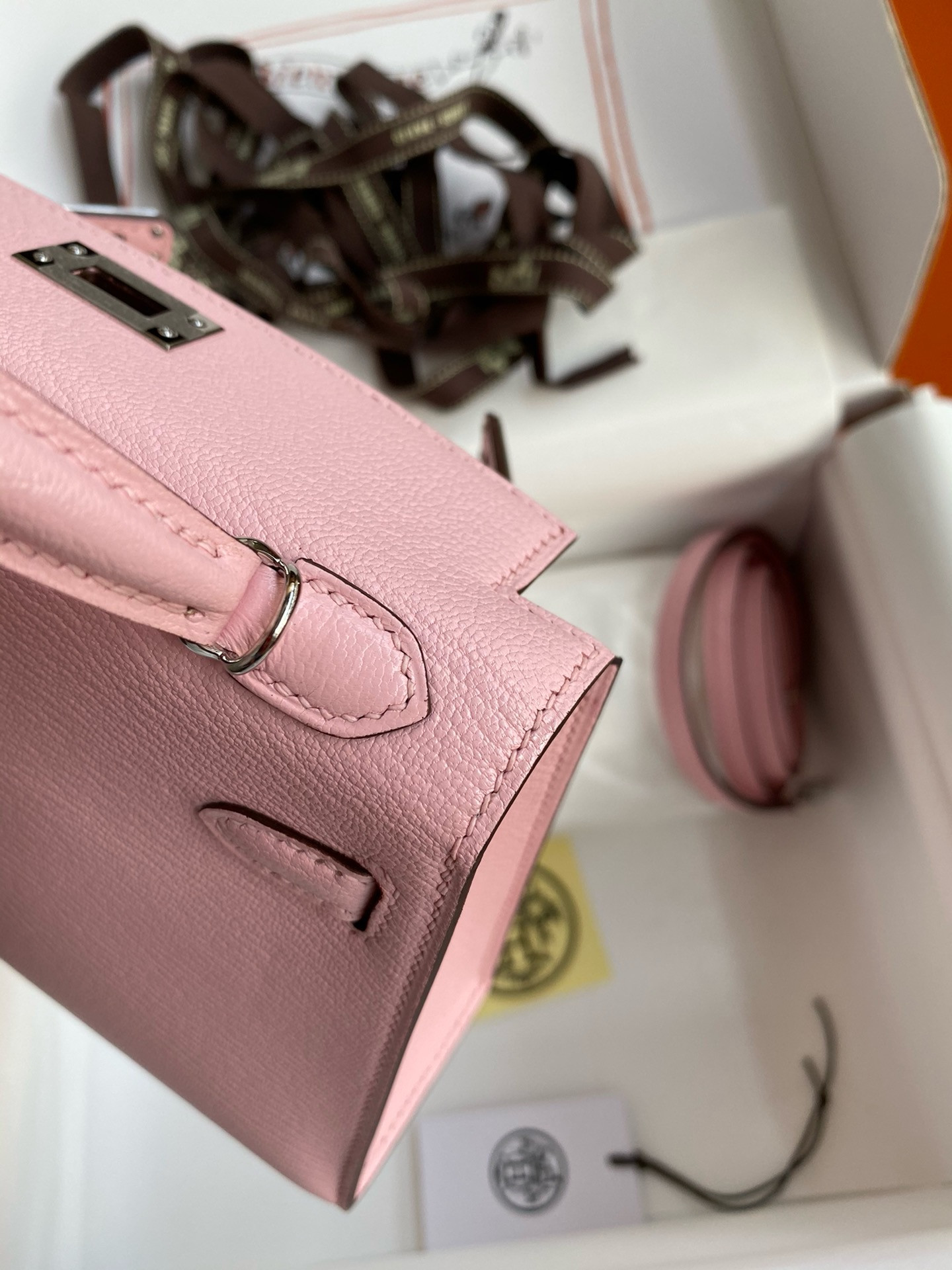 H**me5 mini kelly chèvre 19 19×6×12cm (20 days for customization)