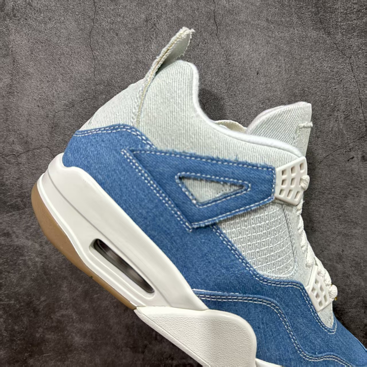 UA Jordan 4 Retro TEX Denim Worn Blue