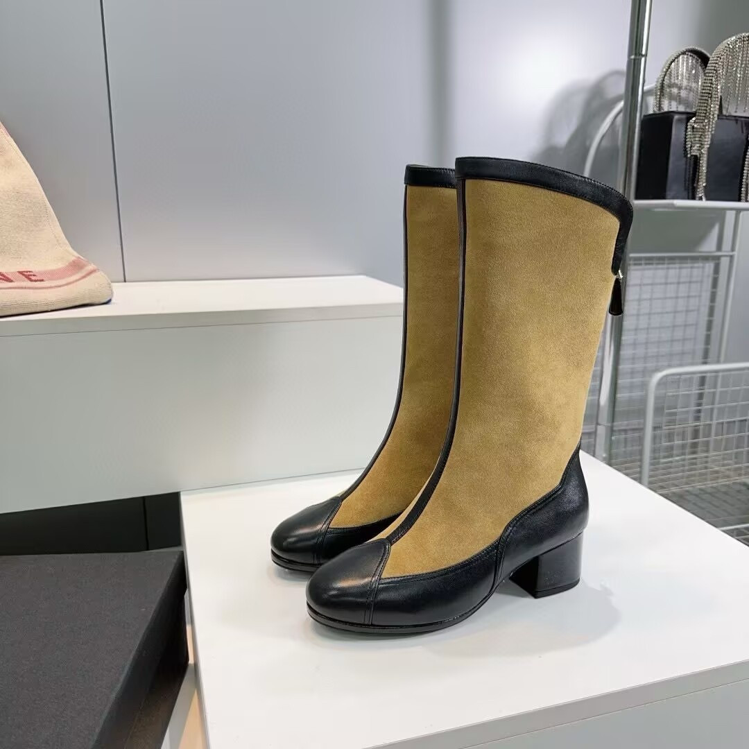 ua Ch*el high boots 5.5cm heel