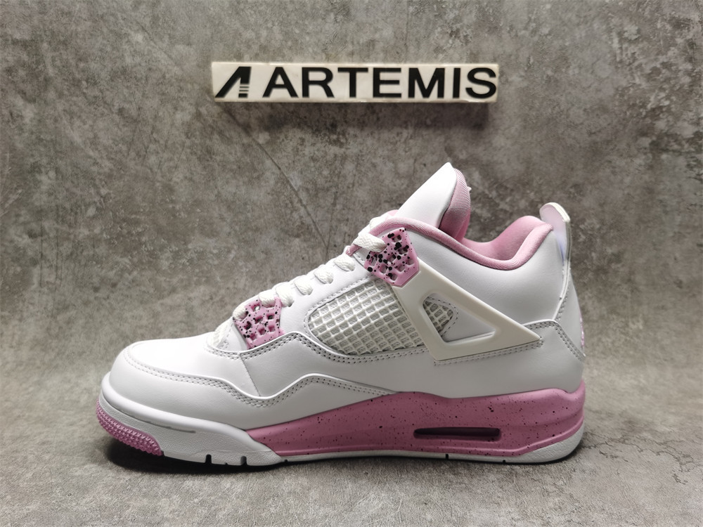 UA Air Jordan 4 Retro White Pink