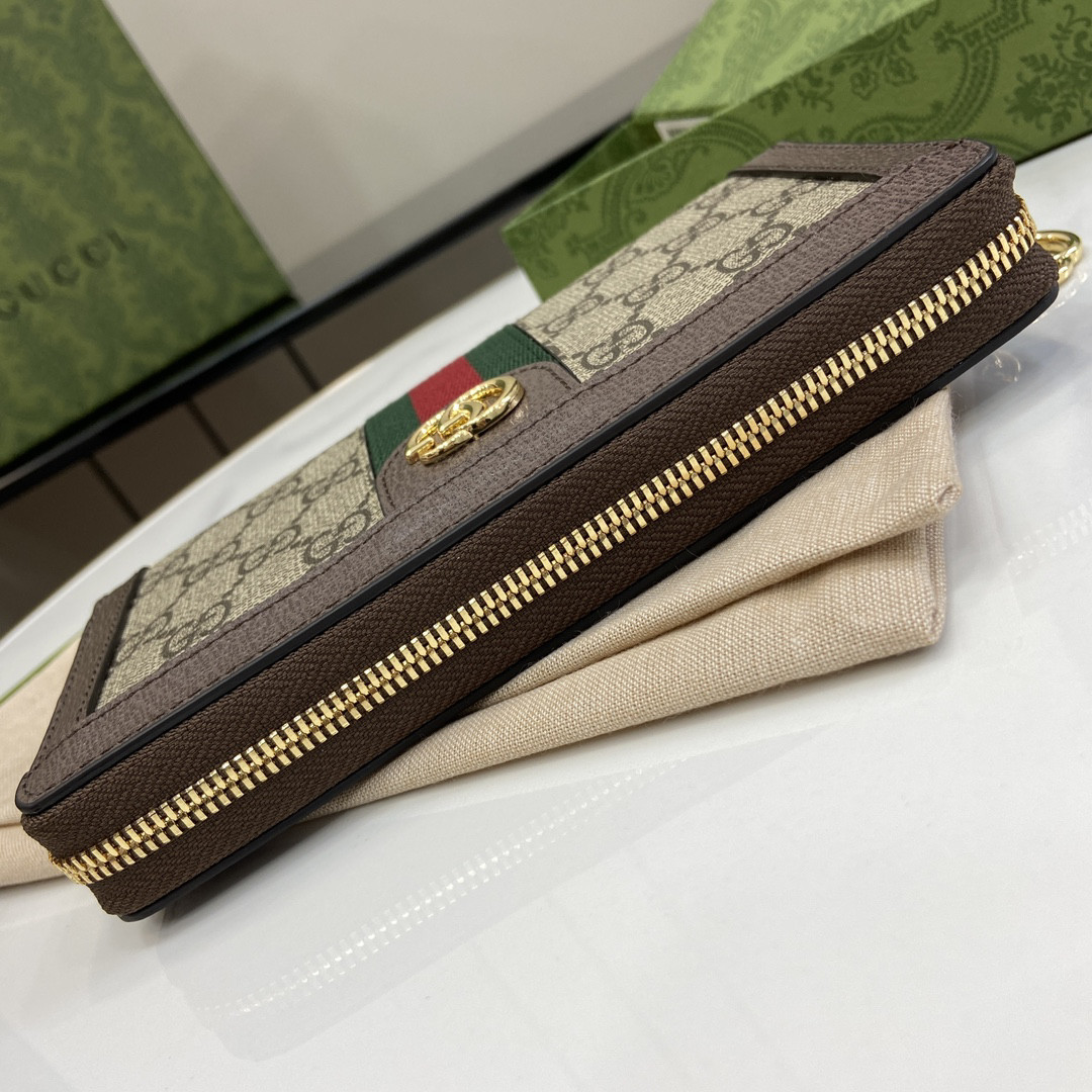 G*u*i ophidiazip around wallet 19.5x11x3cm