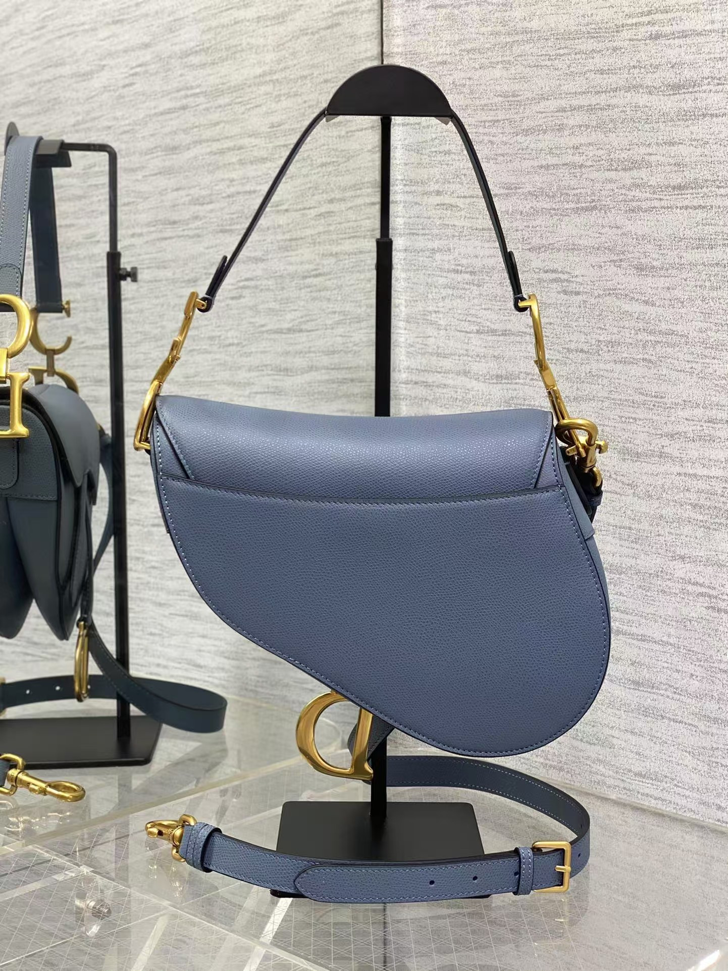 D*or saddle bag calfskin 25.5x20x6.5cm