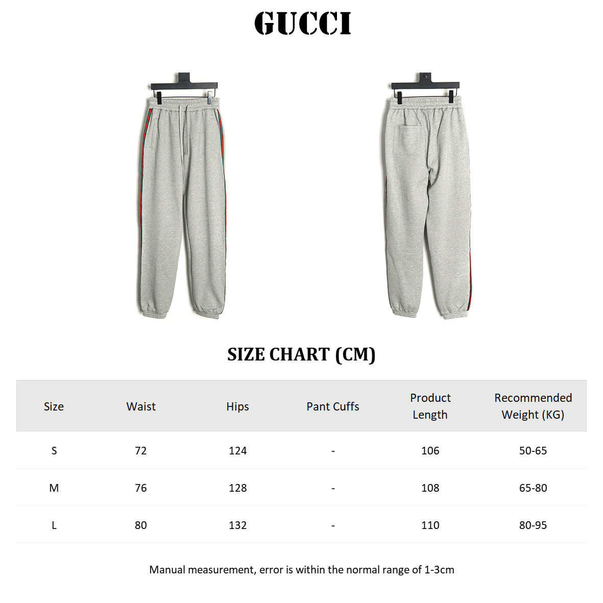 G*u*i guc fleece-lined pants suit