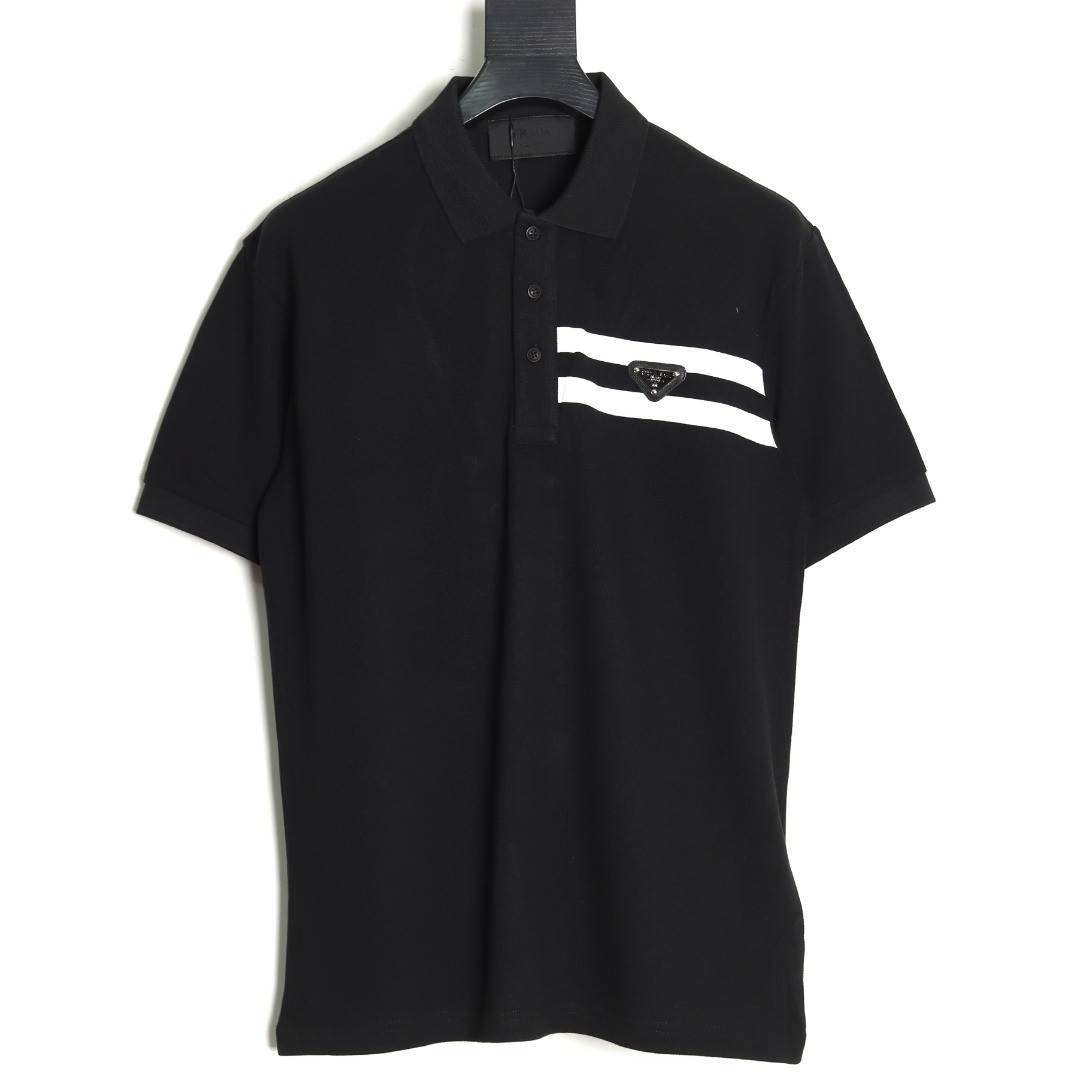 Pra*a short-sleeved polo shirt