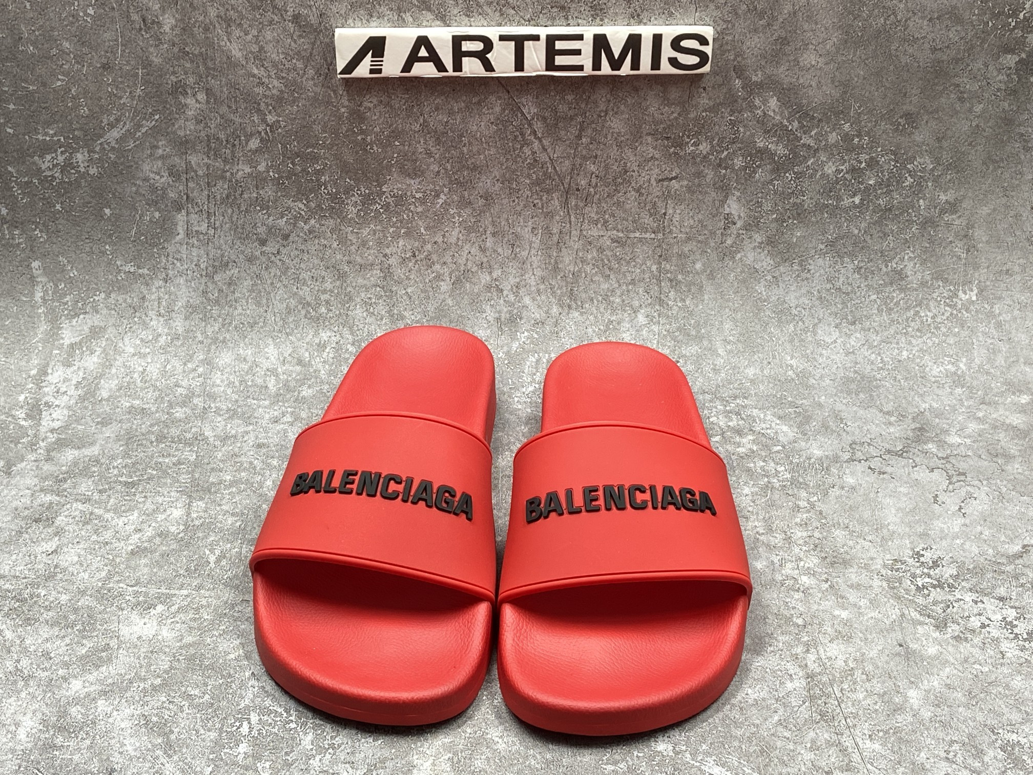 Balenciga Pool Slide Red