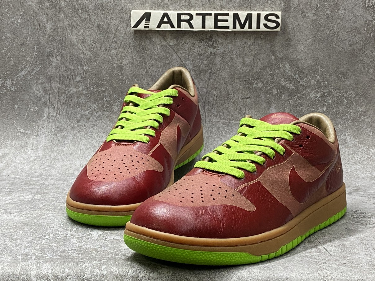 Nike Dunk Low 1-Piece Laser Varsity Red Chartreuse