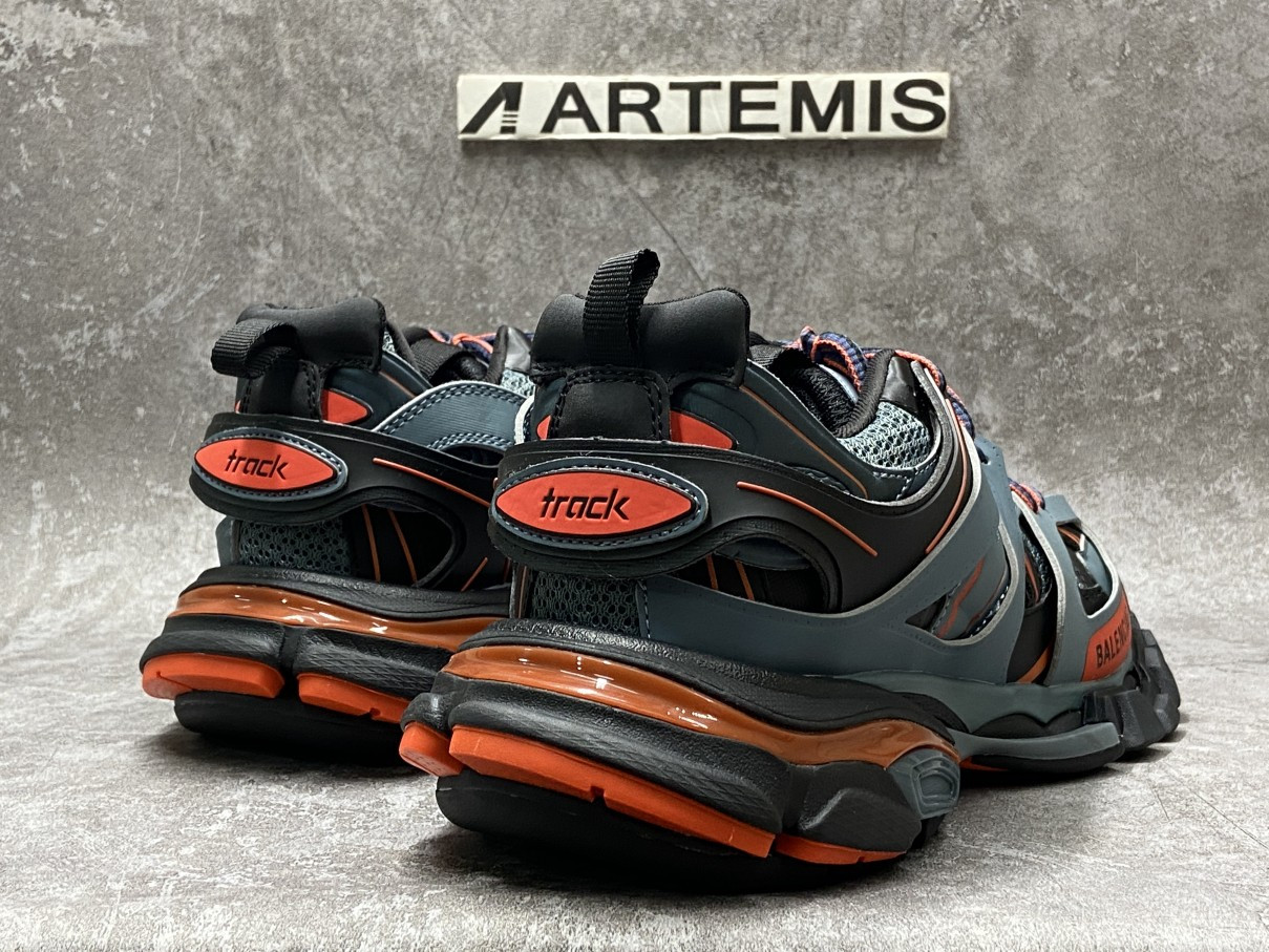Balenciga Track Dark Grey Orange