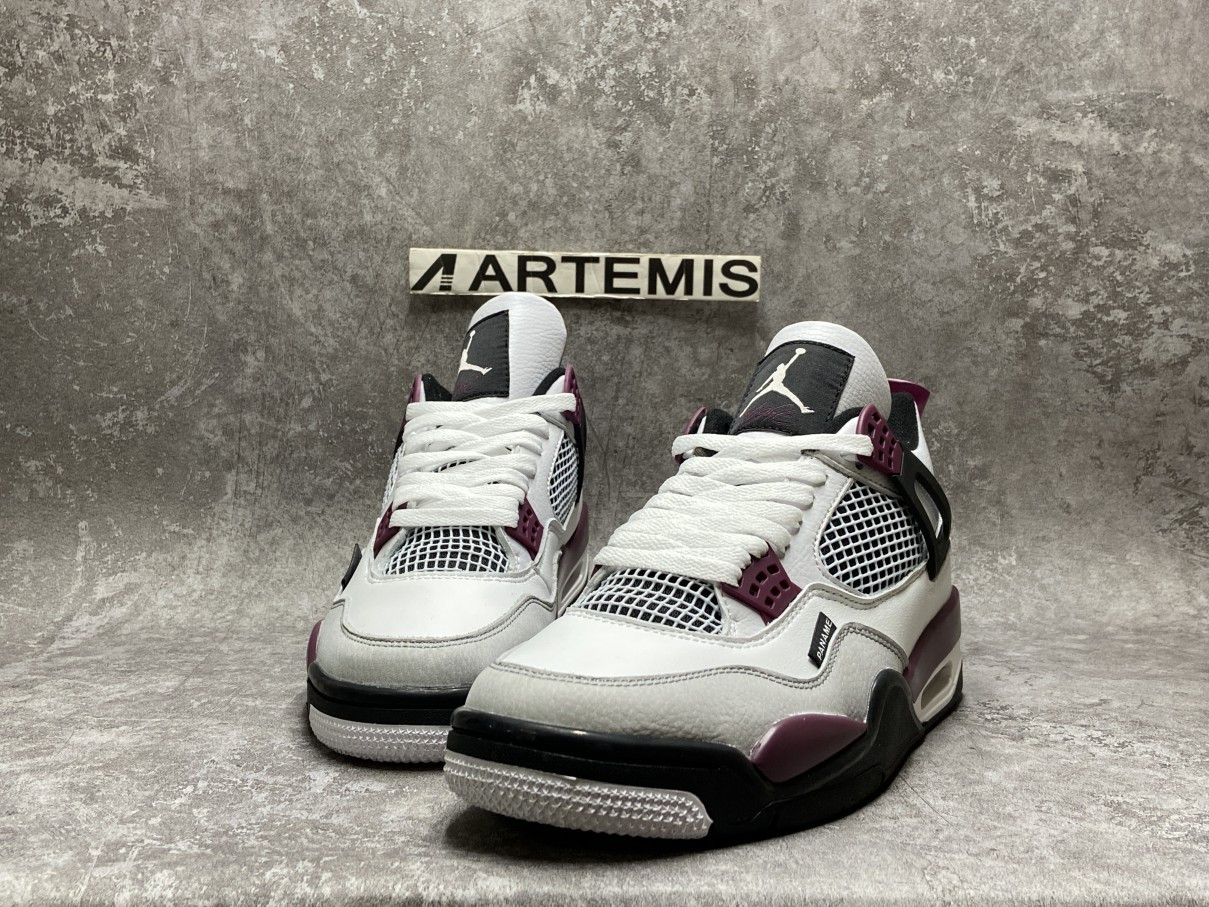 Air Jordan 4 PSG Neutral Grey Bordeaux