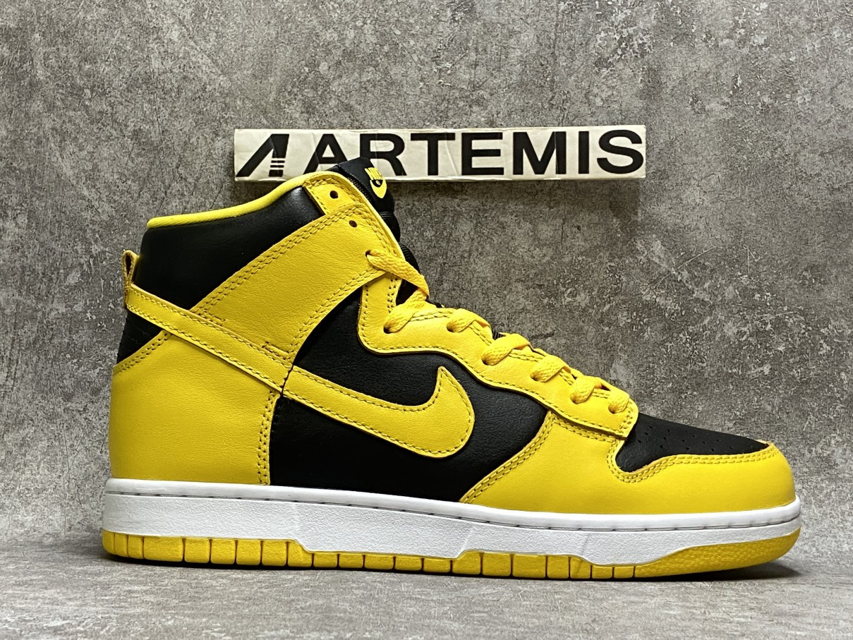 Nike Dunk High Black Yellow