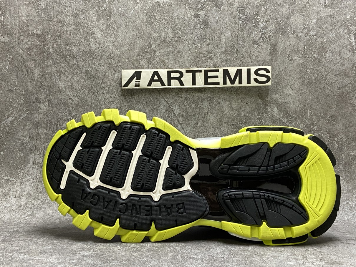 Balenciga Track Silver Neon Yellow