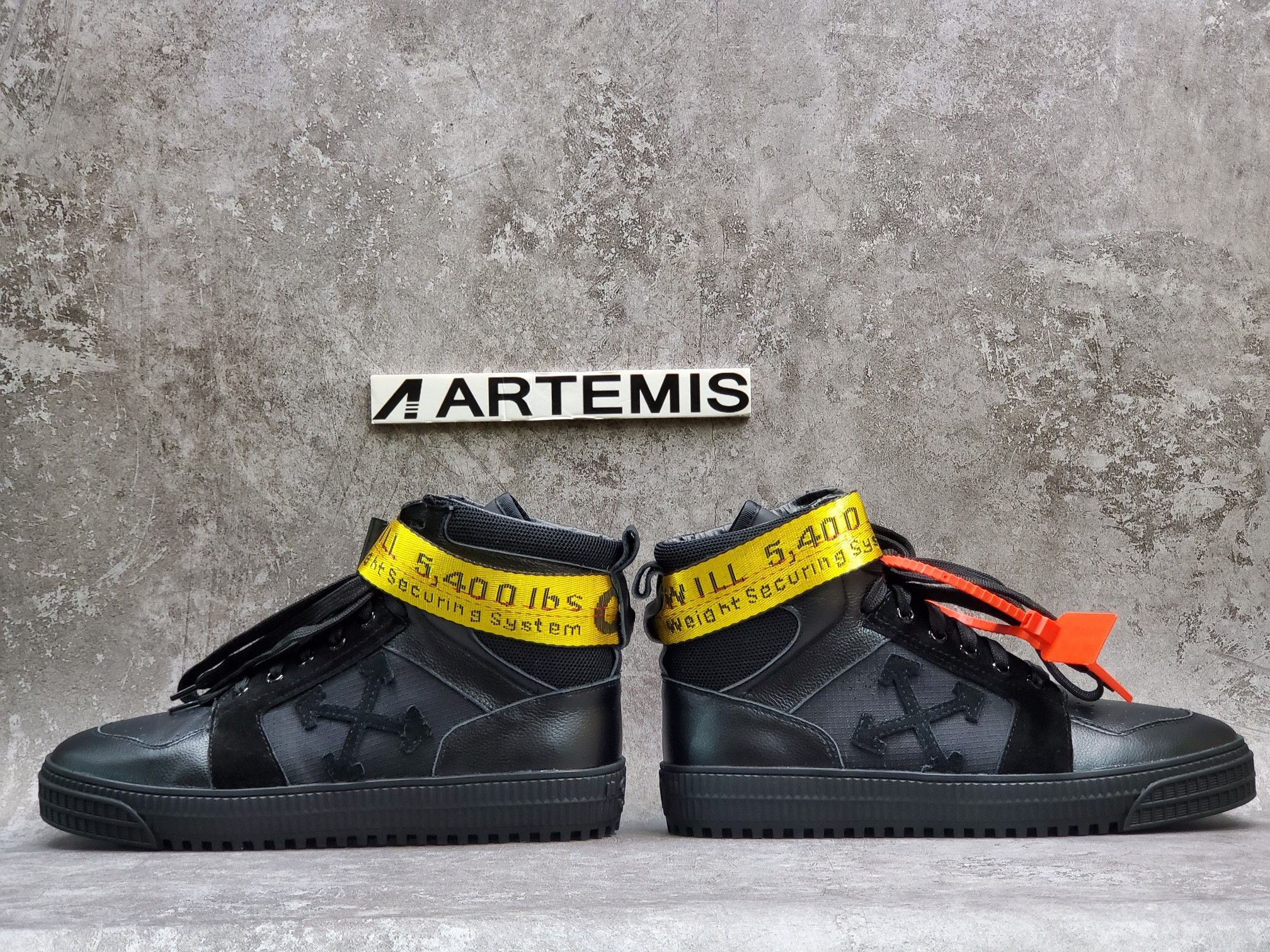 OFF-WHITE Industrial Hi Top Black