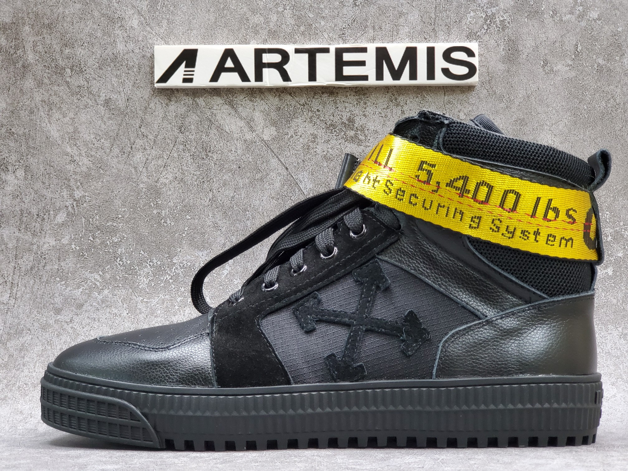 OFF-WHITE Industrial Hi Top Black