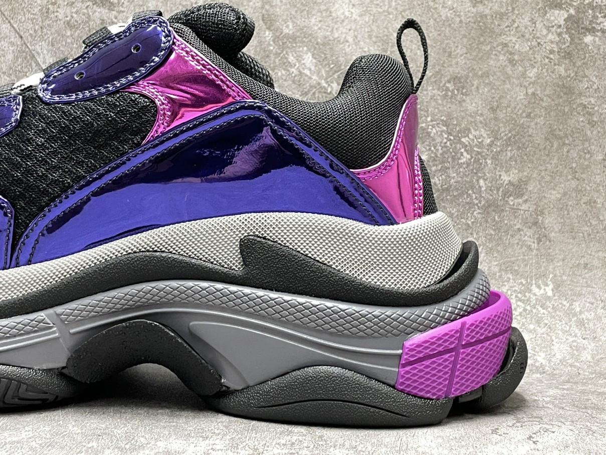 Balenciga Triple S Sneaker Bright Purplish Red