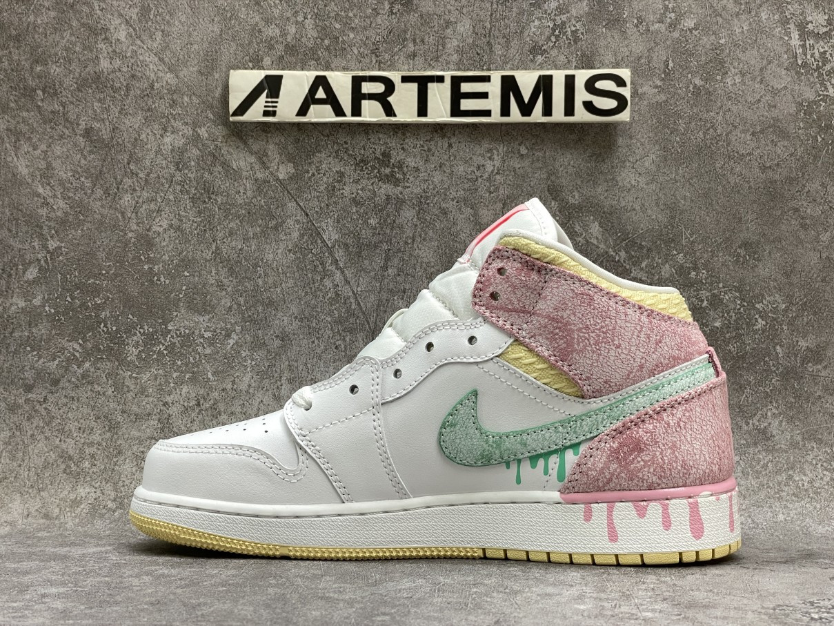 Air Jordan 1 Mid Paint Drip
