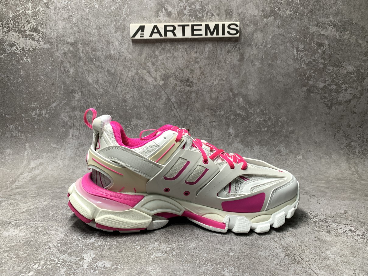 Balenciga Wmns Track Sneaker White Fluo Pink