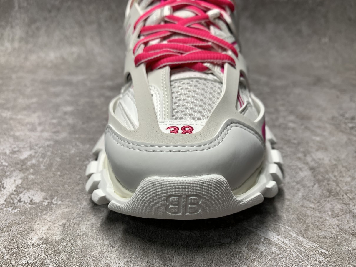 Balenciga Wmns Track Sneaker White Fluo Pink