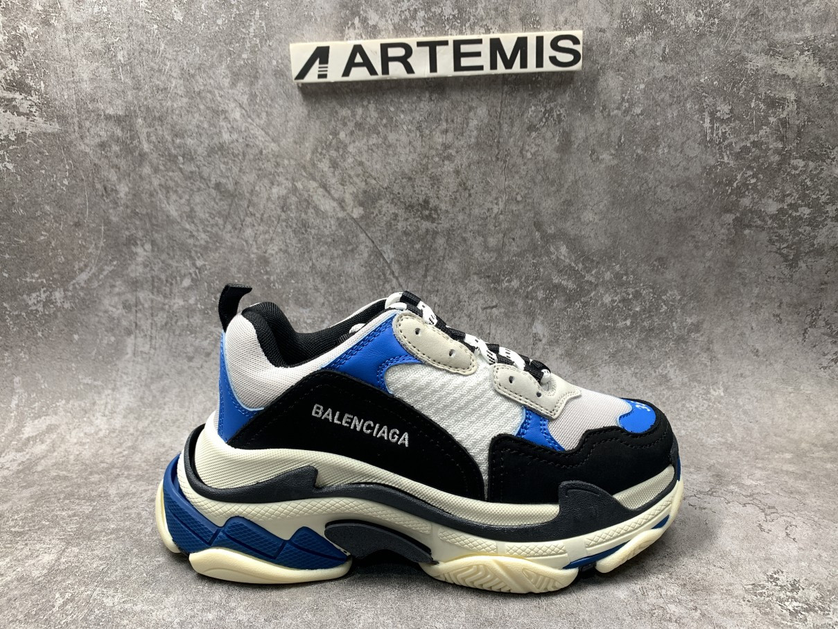 Balenciga Triple S Sneaker Black Blue White