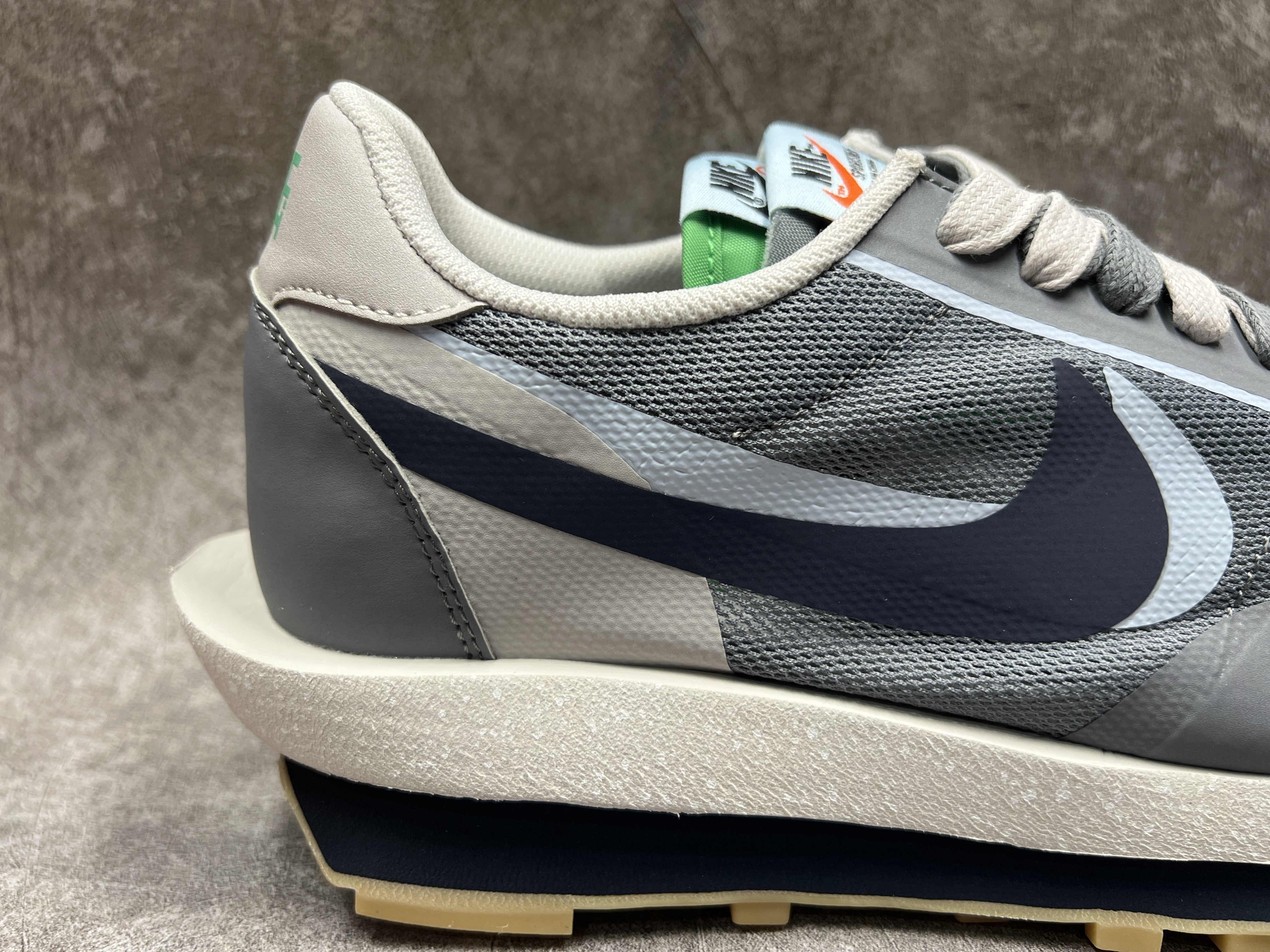 Nike LD Waffle Sacai CLOT Kiss of Death 2 Cool Grey