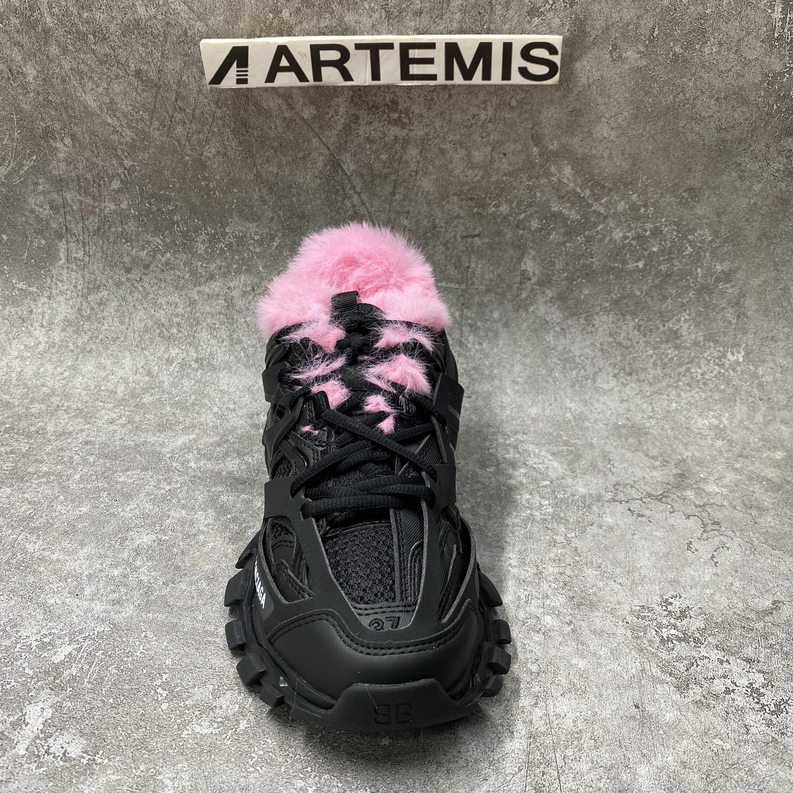 Balenciga Track Sneaker Pink Fur