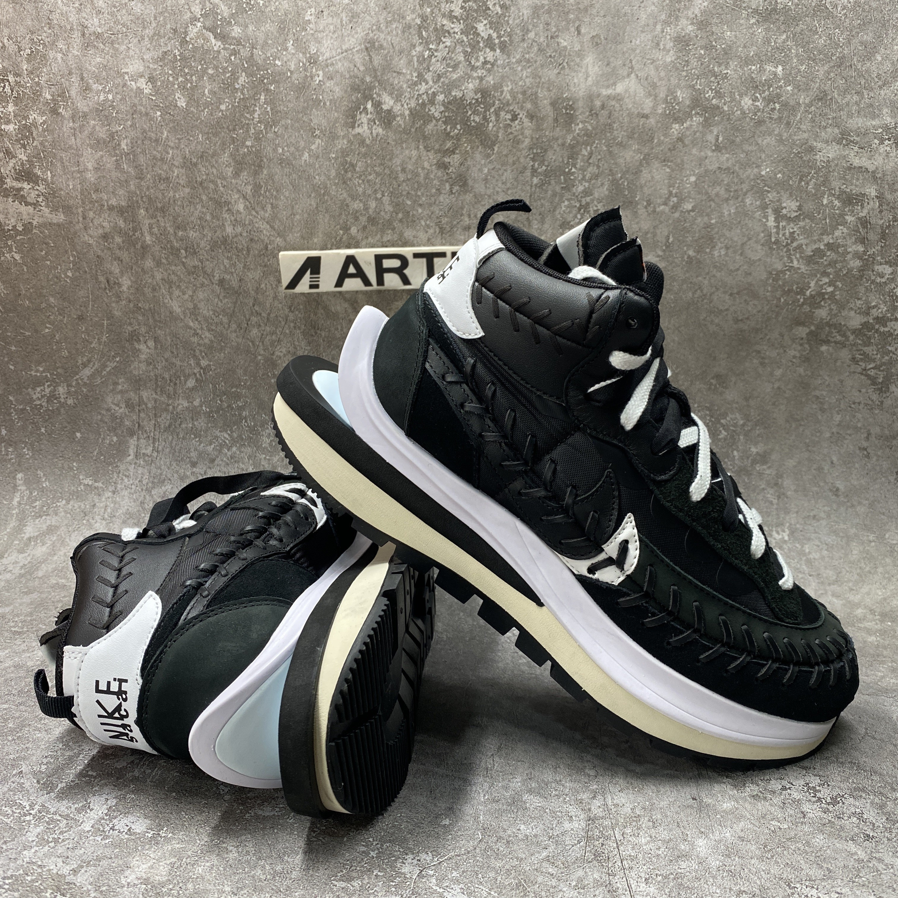 Nike Vaporwaffle Sacai Jean Paul Gaultier Black White