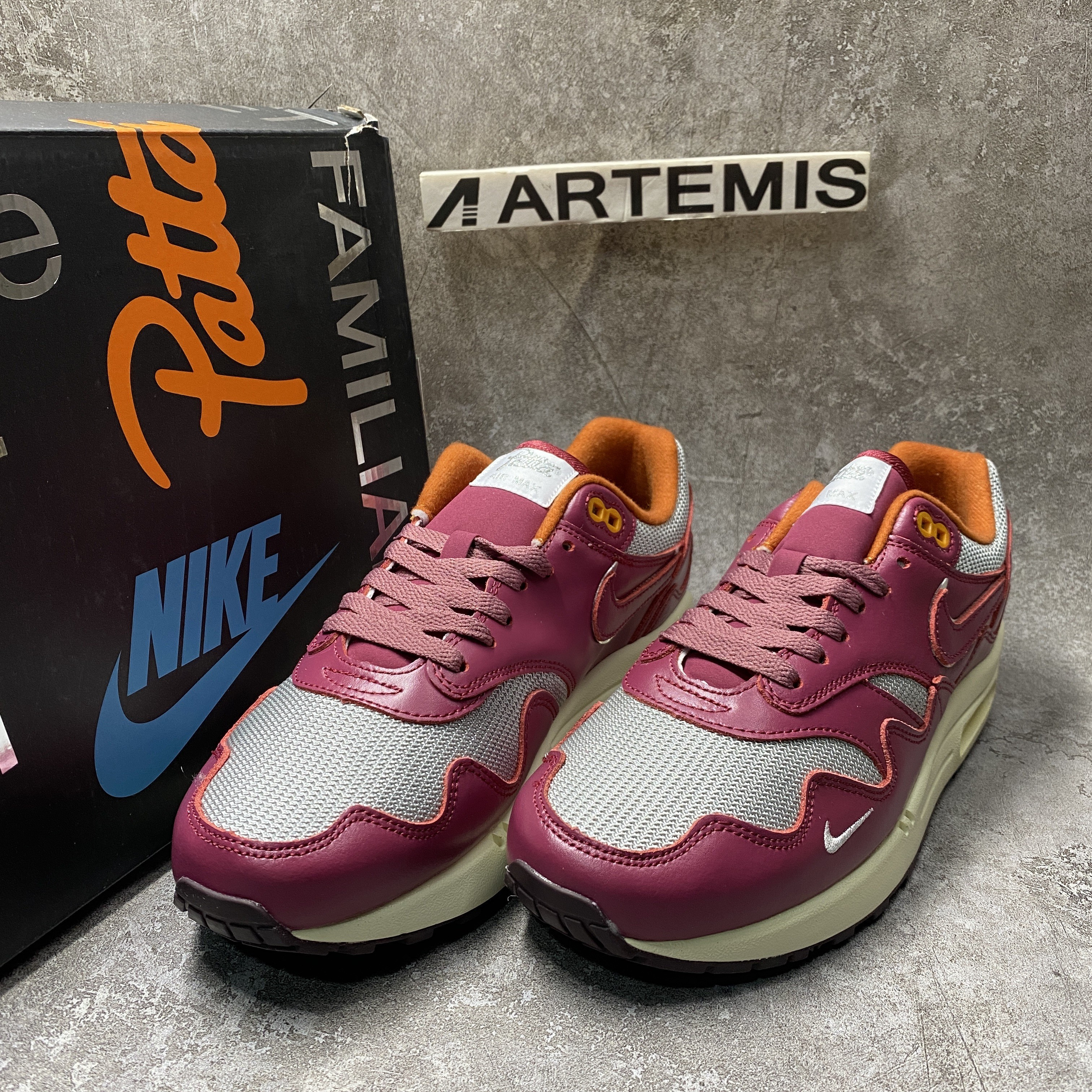 Nike Air Max 1 Patta Waves Rush Maroon