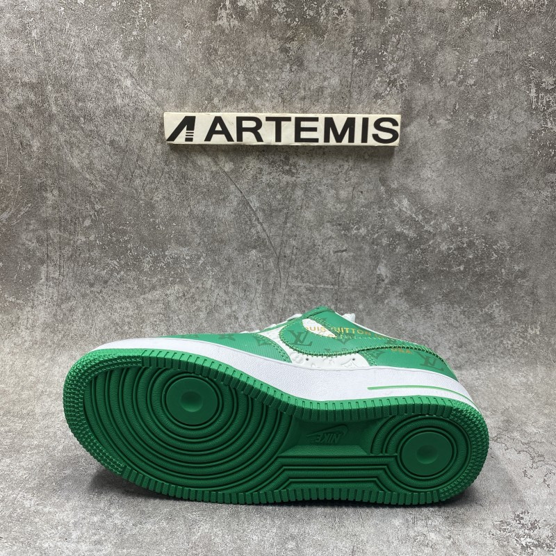 1V x Air Force 1 Low By Virgil Abloh White Green