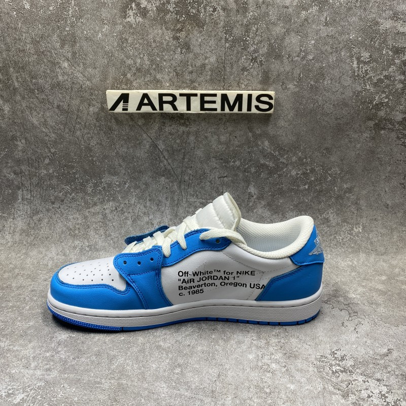 Off-White x Air Jordan 1 Low UNC Blue